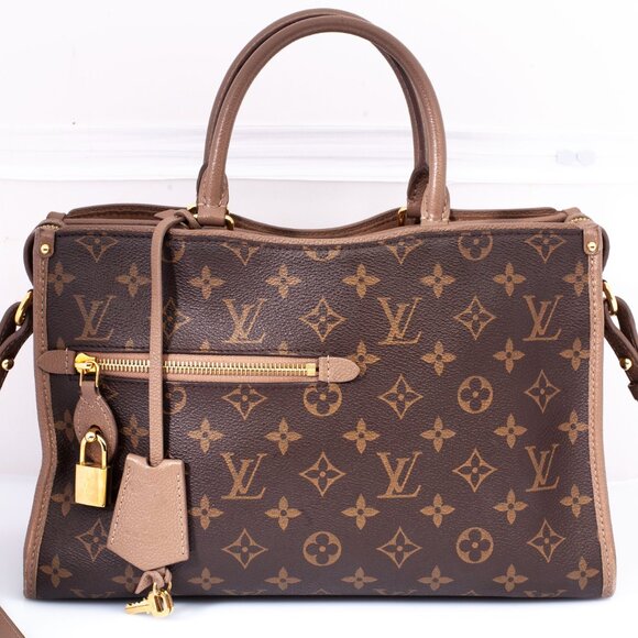 Authentic LOUIS VUITTON Monogram Taupe Popincourt PM Shoulder Bag - Picture 2 of 15